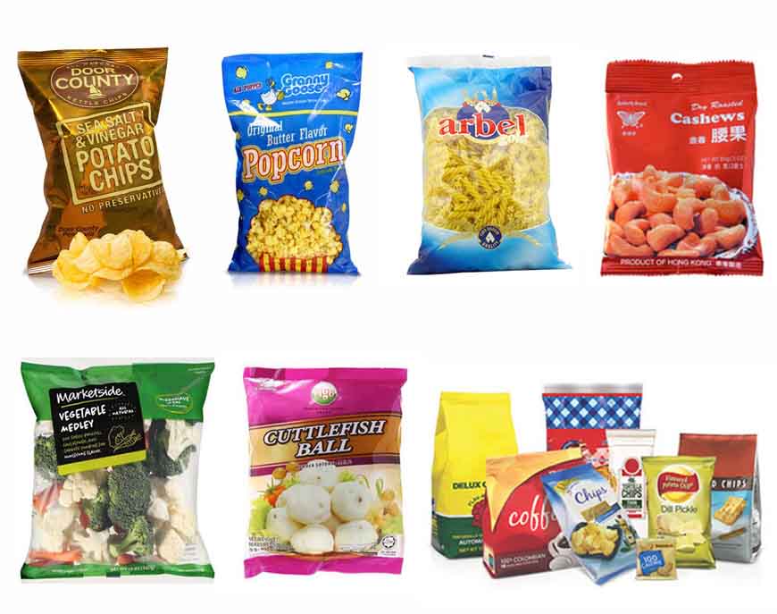 Multi-function Full Automatic Weighing Snack Food Packing Line Machine