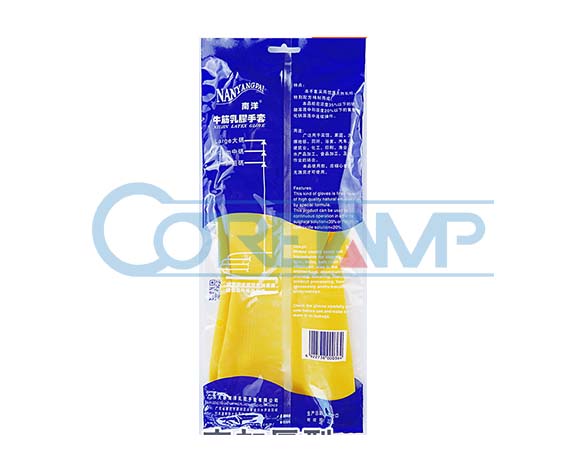 Rubber glove packaging