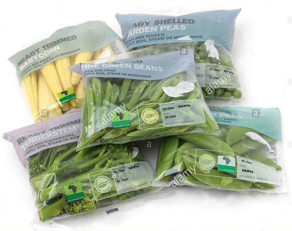 Peas packaging