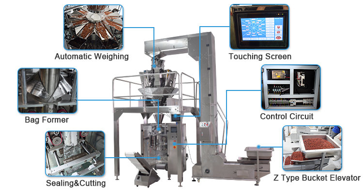 Multihead Weigher Granule Packaging Machines ZV-420A/ZV-520A