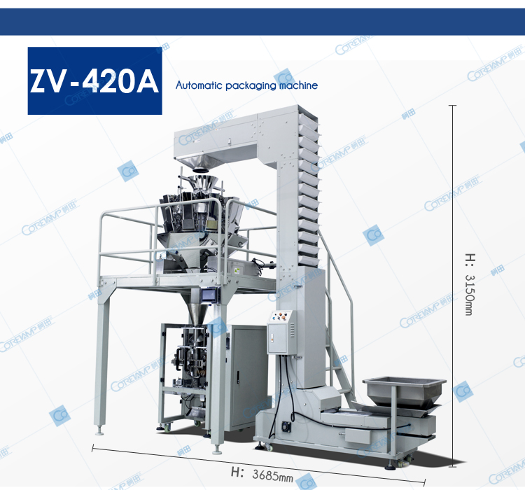 Automatic packing machine for mini-croissants packing