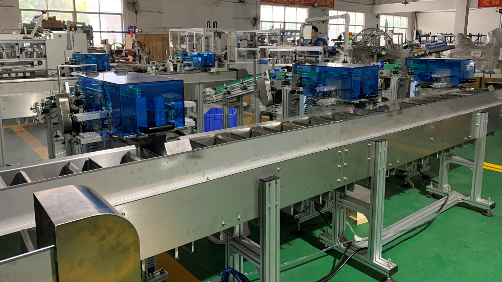 Automatic carton/box packing machine line