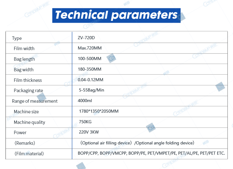 Flour packing machine 720D high-capacity package