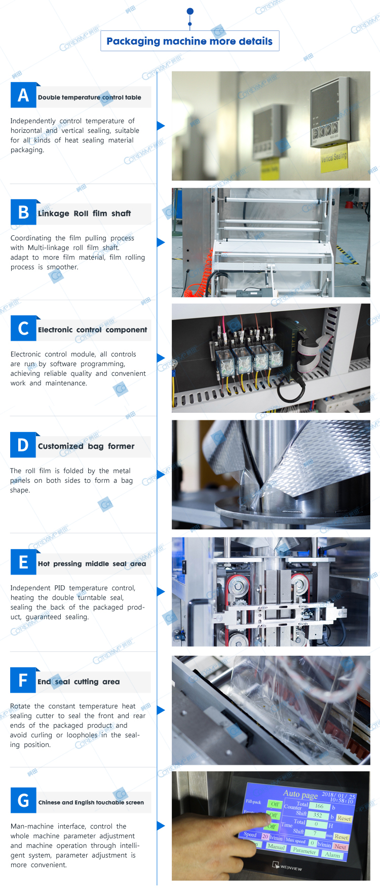 3 Side Seal Bag Packaging machine