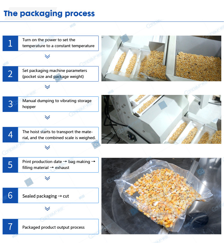 Popcorn packaging machine factory price for pouch packaging