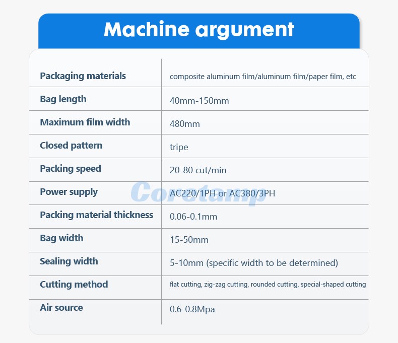 6 Lane Sealing Powder Stick Sachet Packing Machine