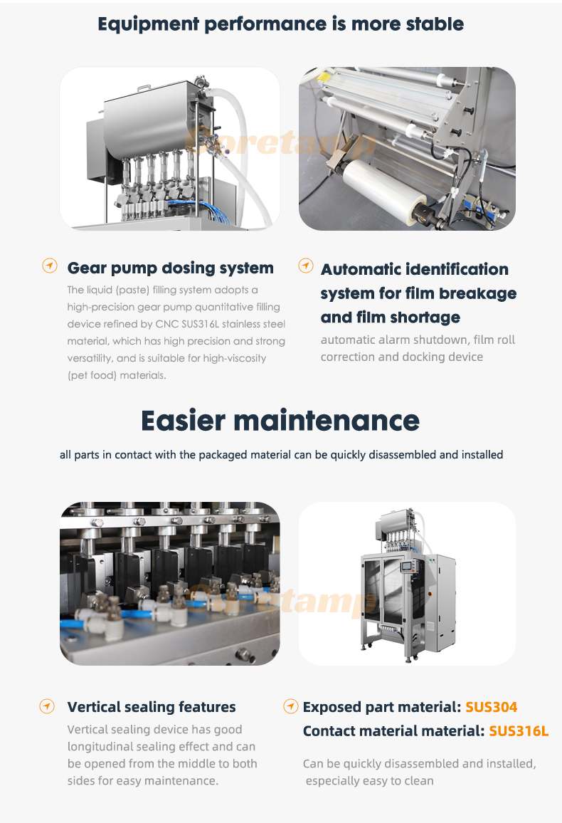 High Speed Multi Lane Ketchup Packaging Machine