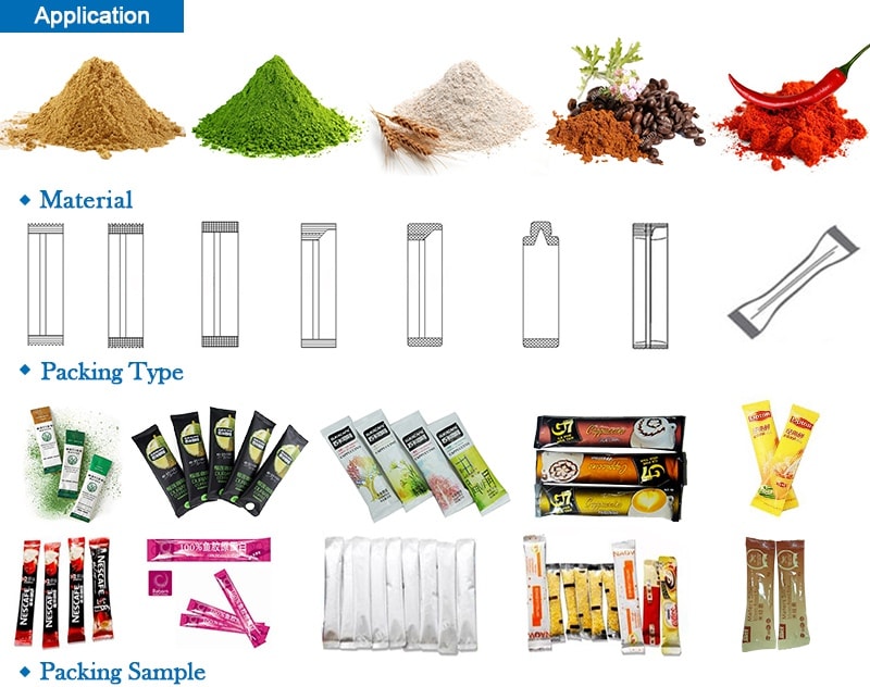 spice mix powder stick pack packaging machines