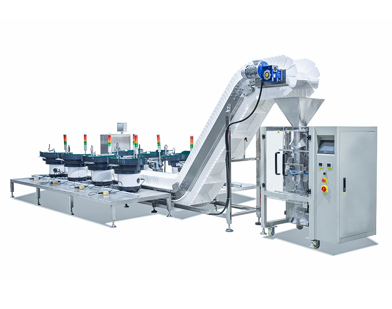 Counting Packaging Machine With 8 Vibrate Feeder For Different Material In One Bag