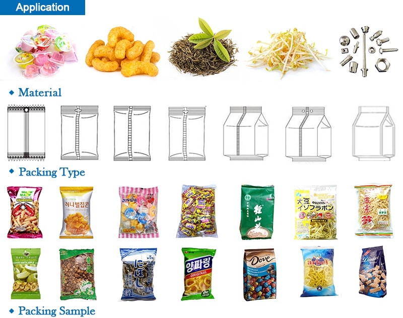 Chip Semi-automatic Packaging Machine With Chain Bucket