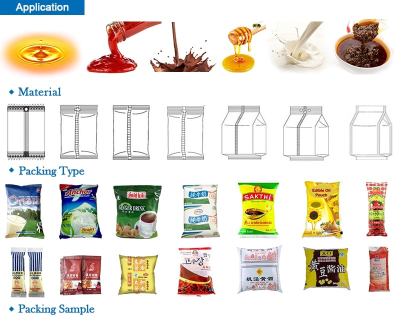 Mayonnaise Liquid Packaging Machine