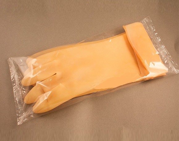 Rubber glove packaging