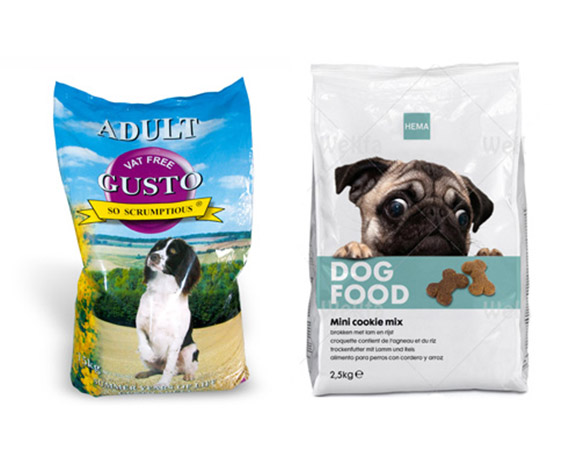 Pet food packaging