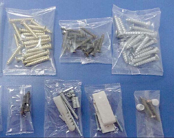 Nut bolt screw fastener packaging