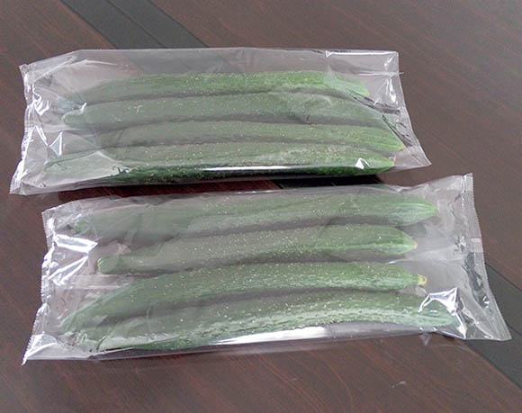 Cucumber packaging