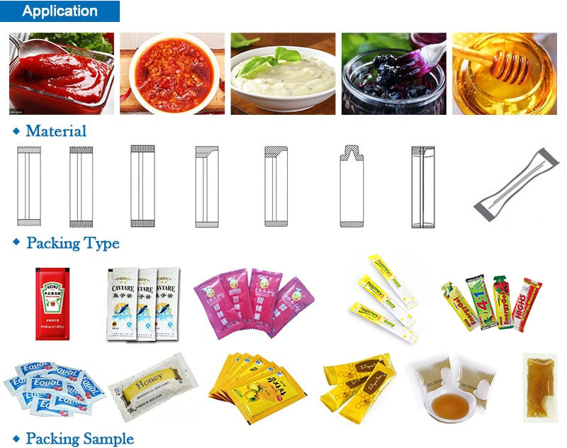 Tomato sauce ketchup Stick Packaging Machine