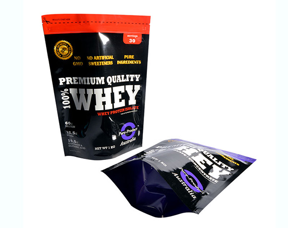 Whey protein powder packaging