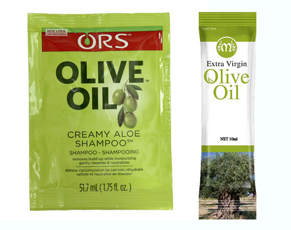 Olive oil sachet packaging