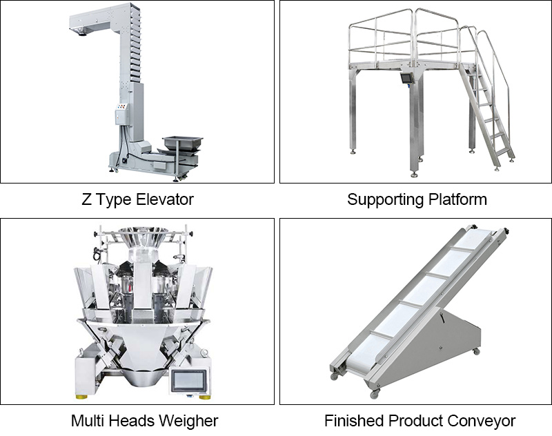 2kg~5kg VFFS Automatic Weighing Packing Machine with Multihead Weigher