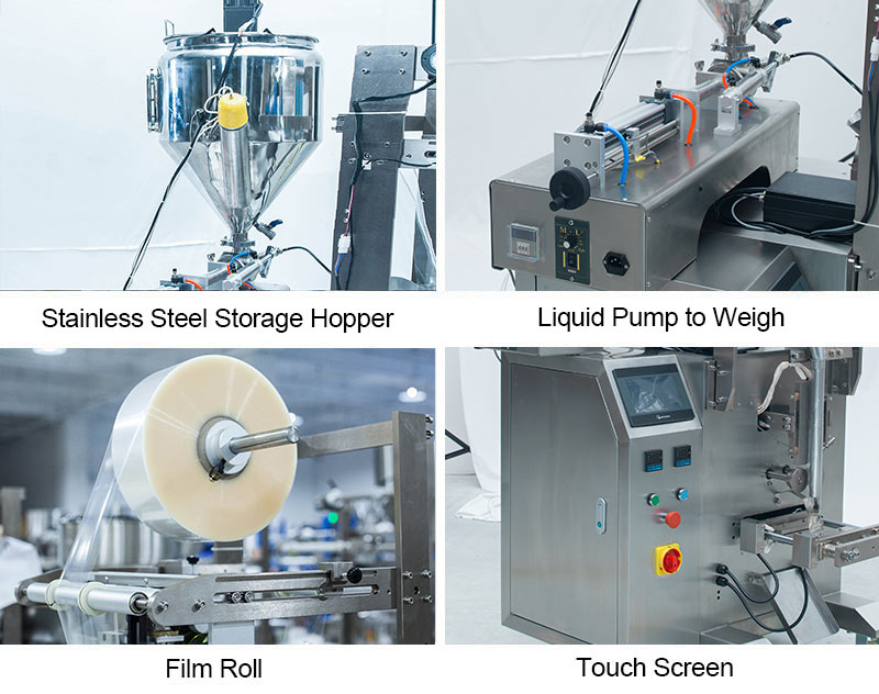 10ml~750ml Liquid Sachet Filling Packing Machine