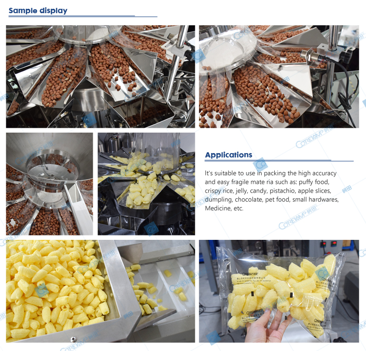 Pneumatic packing machine price garlic packing machine multihead weigher packing machine