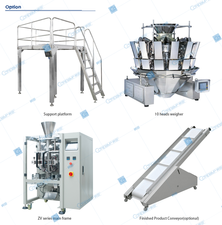 Pneumatic packing machine price garlic packing machine multihead weigher packing machine