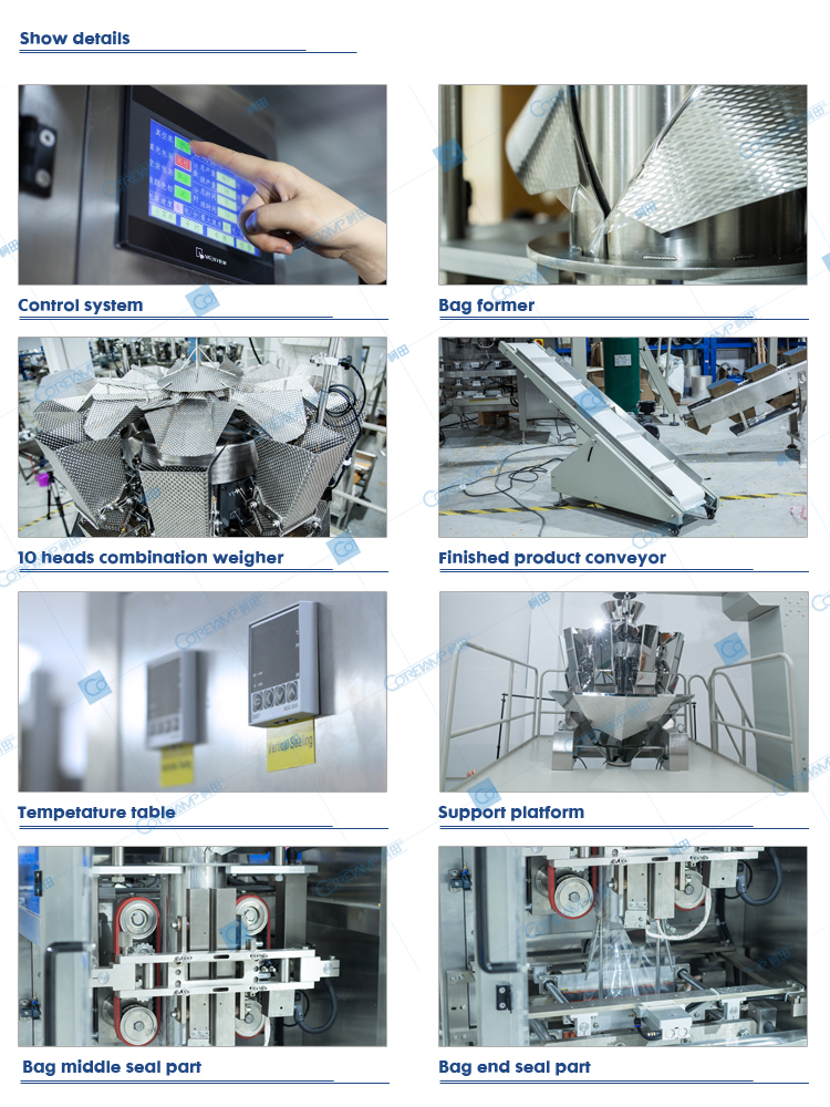 Pneumatic packing machine price garlic packing machine multihead weigher packing machine