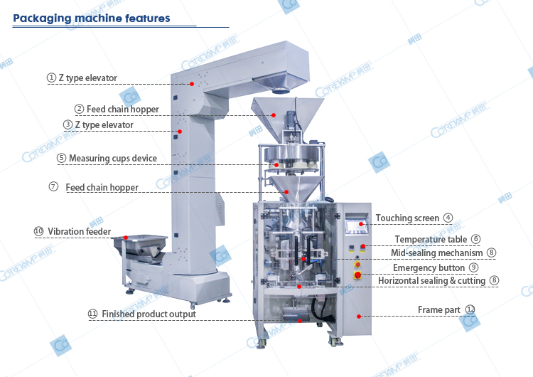 Automatic packing machine for 500g ground salt packing 
