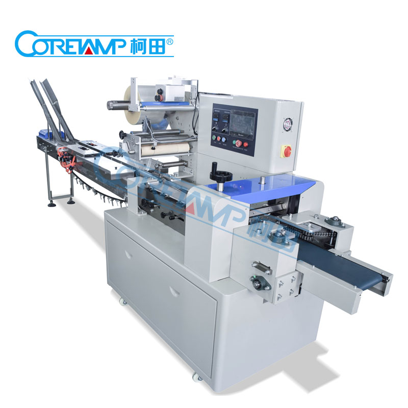 Single Row On-Edge Biscuit Packing Machines with Auto Feeder