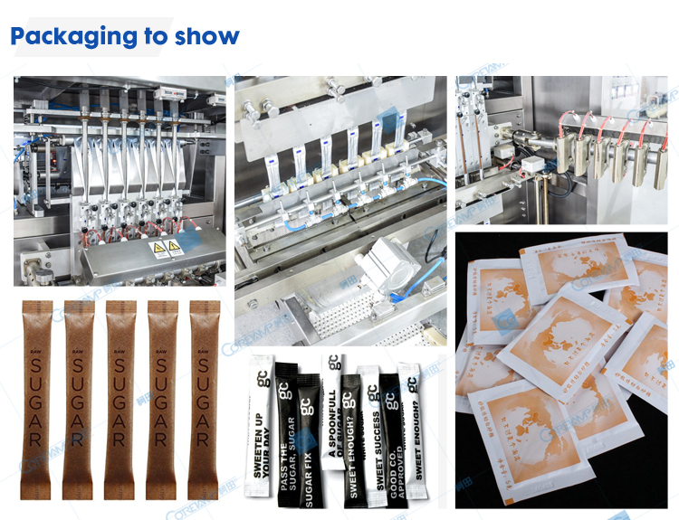 Sugar Stick Packaging Machine 4 Lanes