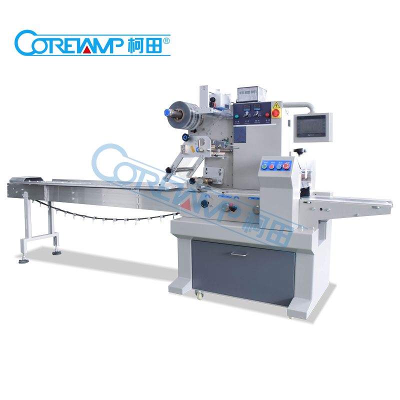 Automatic instant noodles flow wrapping machine