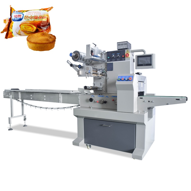 Wafers biscuits flow packing machine 