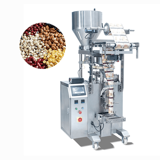 How does the measuring cup granule packing machine work?