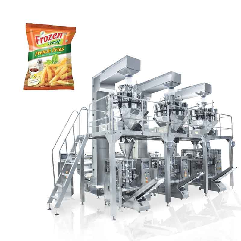 Automatic french fries packaging machine