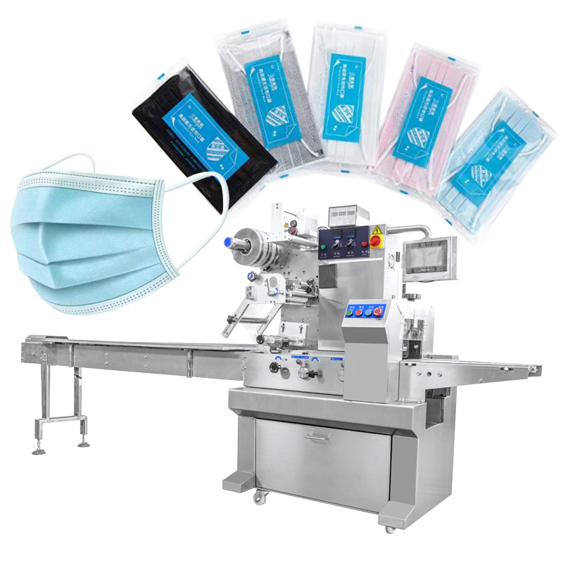 Automatic face mask pillow bag packing machine