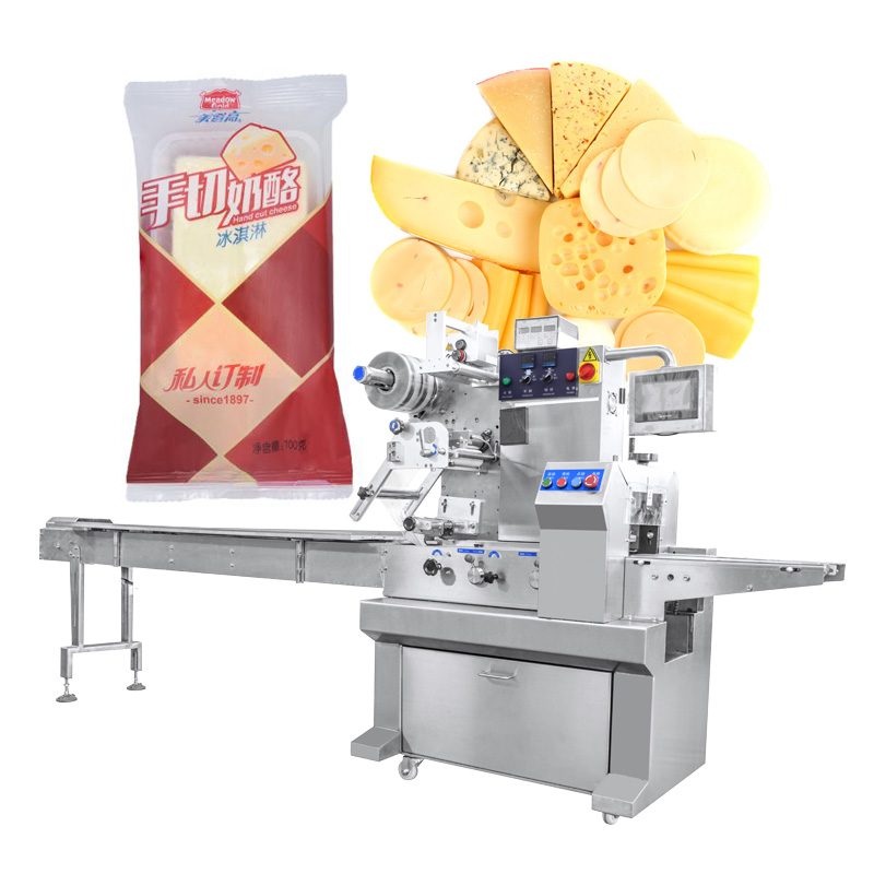 Automatic cheese wrapping machine