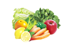 Vegetable and fruit packaging machine