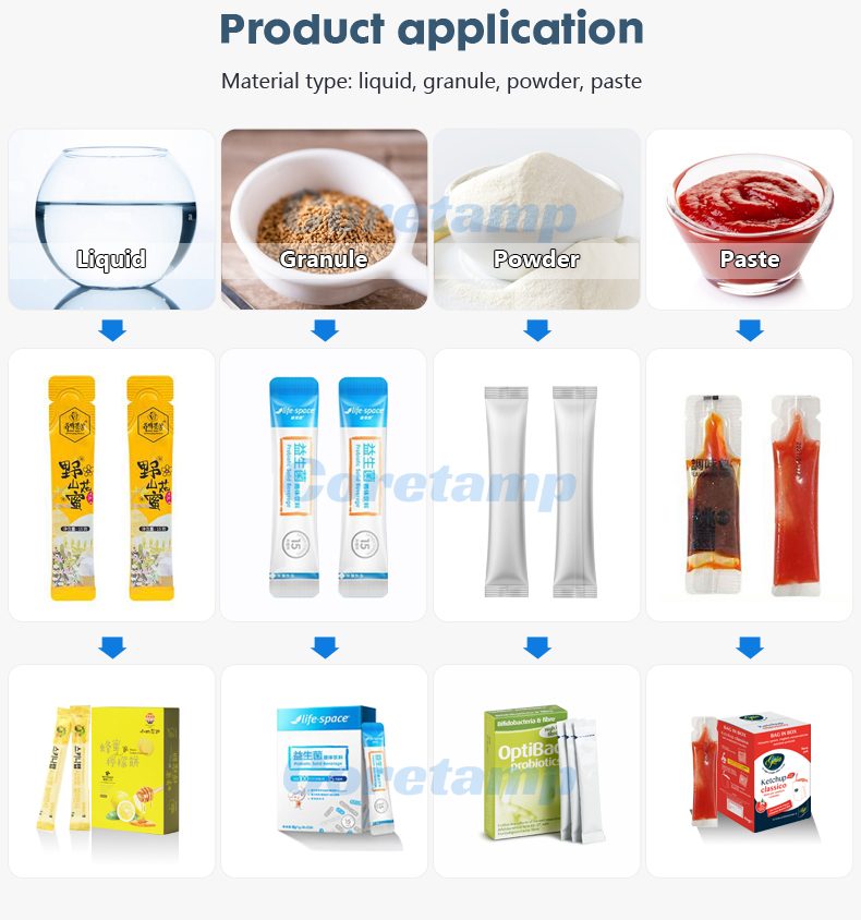 Four Sides Sealing Coffee Sachet Packing Machine