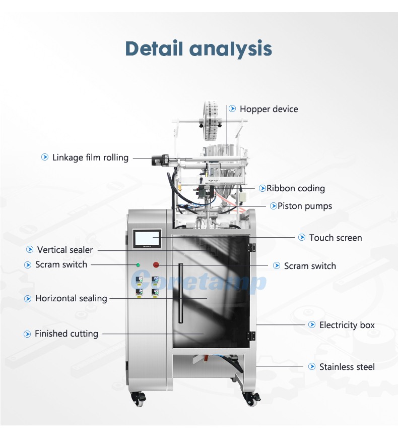 Tomato Paste Jam Sachet Packing Machine