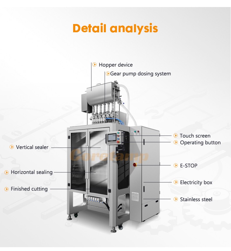 Honey Wet Cat Treat Ice Stick Packing Machine