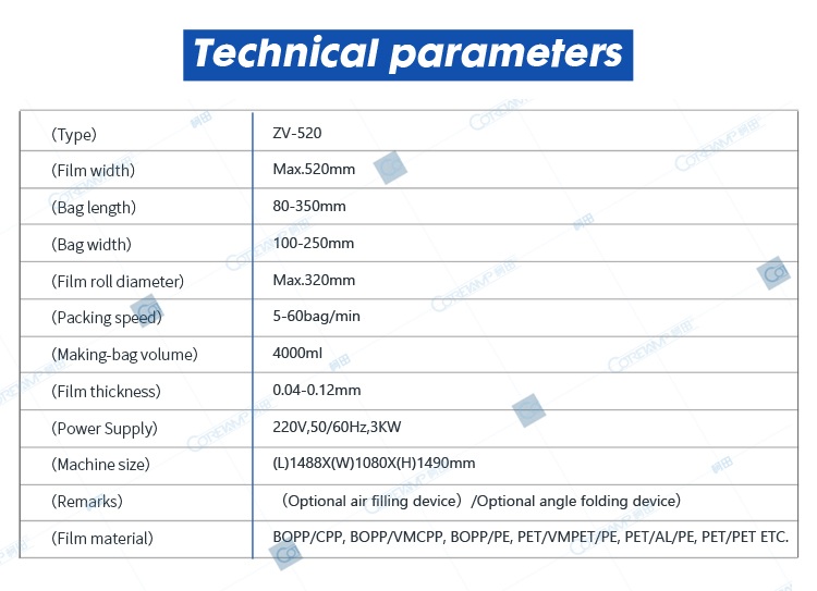 150ml~2000ml Liquid Packaging Machine ZV-520L