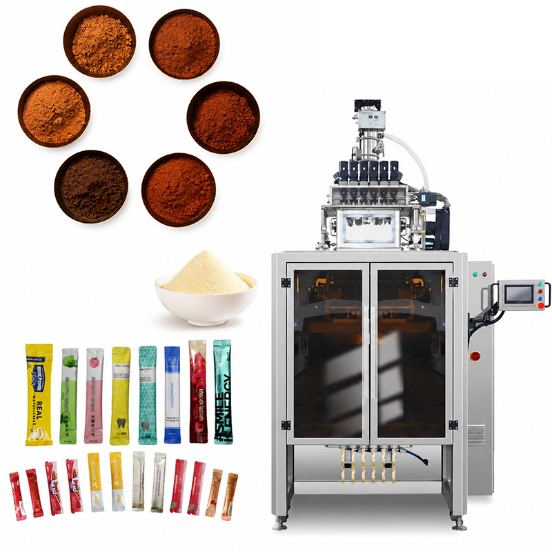 6 Lane Sealing Powder Stick Sachet Packing Machine