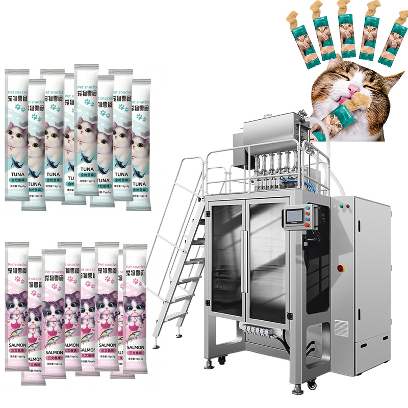 Mouthwash Sachet Cat Pet Meat Sauce Liquid Snack Stick Packing Machine