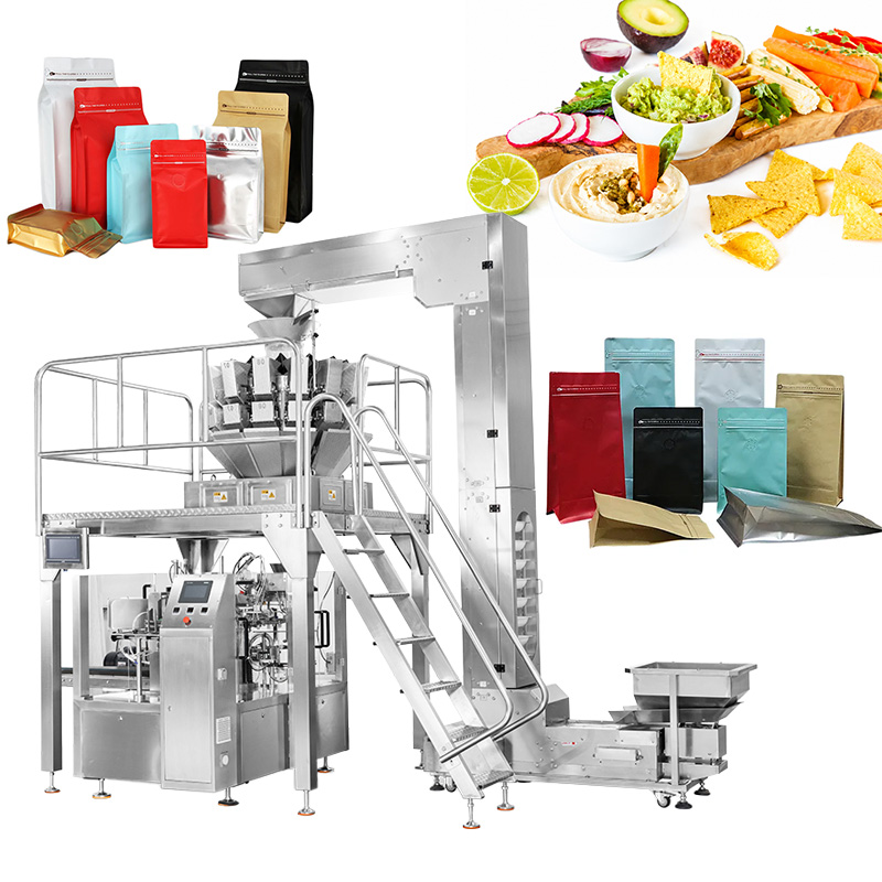 Grain / Solid Food Pouch Doypack Packing Machine with Zipper