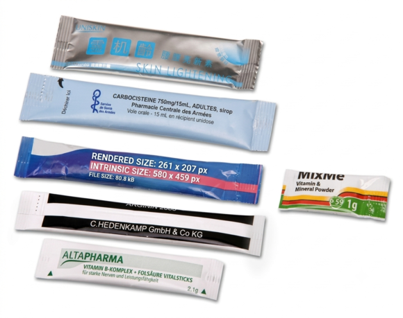 Vitamin powder packaging