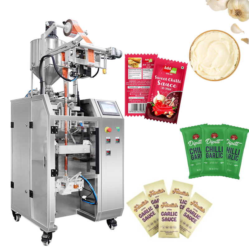 Automatic garlic paste packing machines